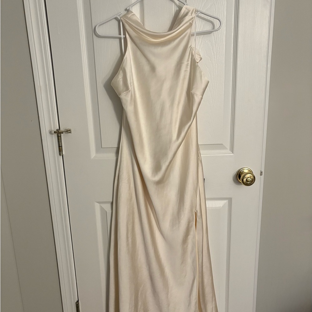 Lulu's White Backless Dress